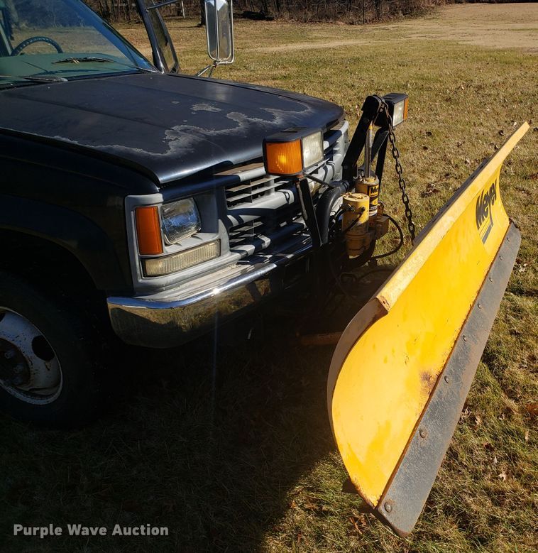 image for item EL9750 1995 Chevrolet K3500 dump flatbed pickup truck