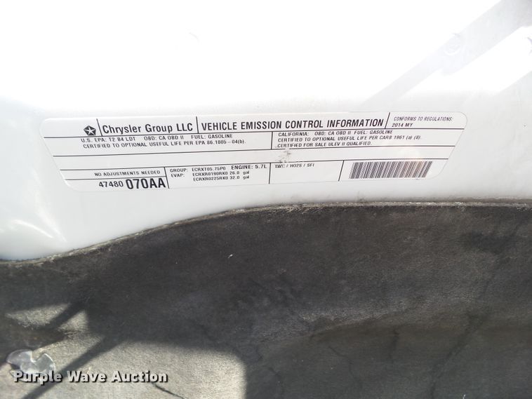 image for item EM9863 2014 Dodge Ram 1500 Quad Cab pickup truck