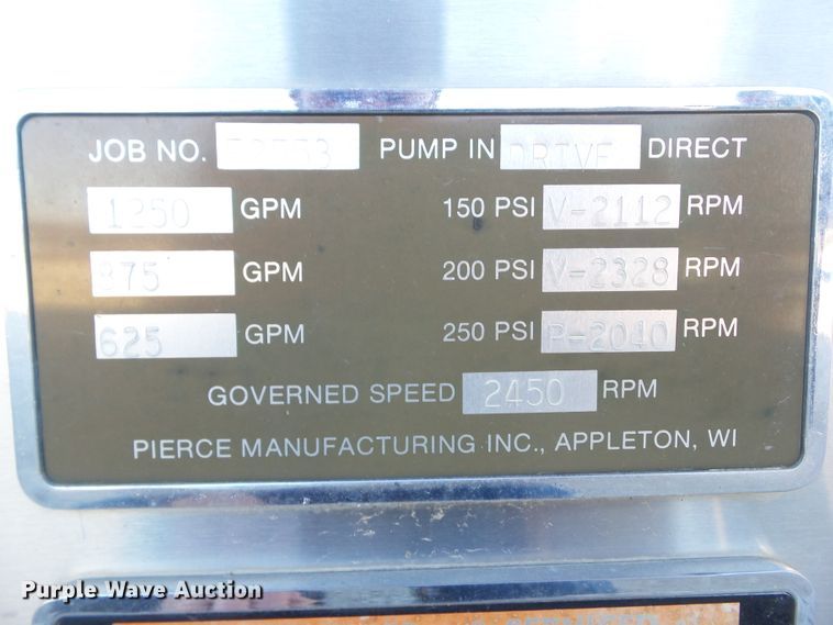 image for item EM9871 1973 Pierce SR-24768 ladder fire truck