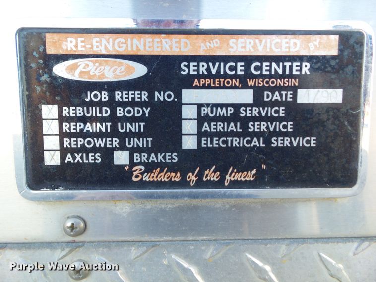 image for item EM9871 1973 Pierce SR-24768 ladder fire truck