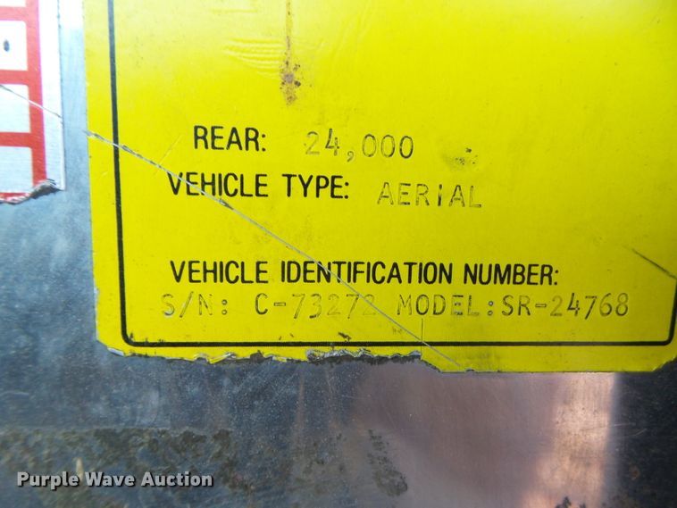 image for item EM9871 1973 Pierce SR-24768 ladder fire truck