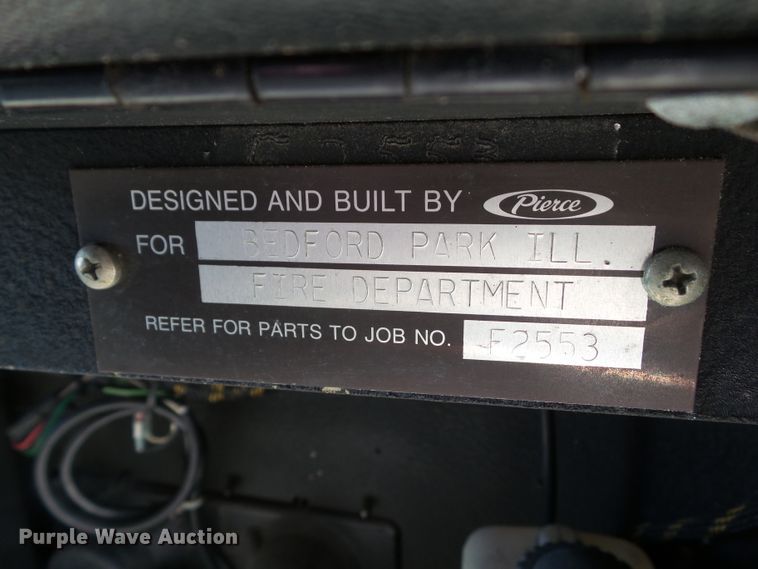 image for item EM9871 1973 Pierce SR-24768 ladder fire truck