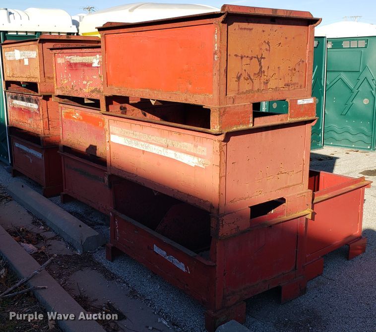 image for item EZ9011 (10) steel pallet containers