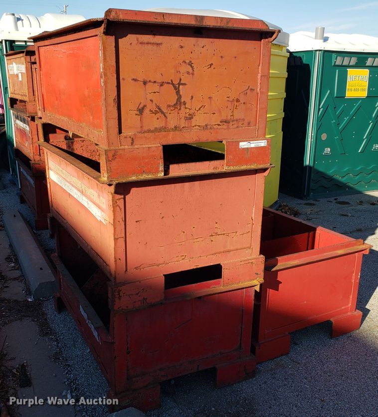 image for item EZ9011 (10) steel pallet containers