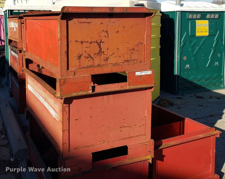 image for item EZ9011 (10) steel pallet containers