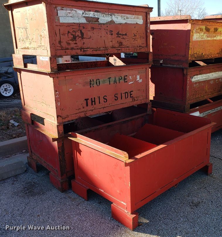image for item EZ9011 (10) steel pallet containers