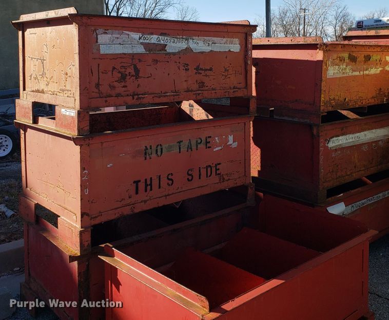 image for item EZ9011 (10) steel pallet containers