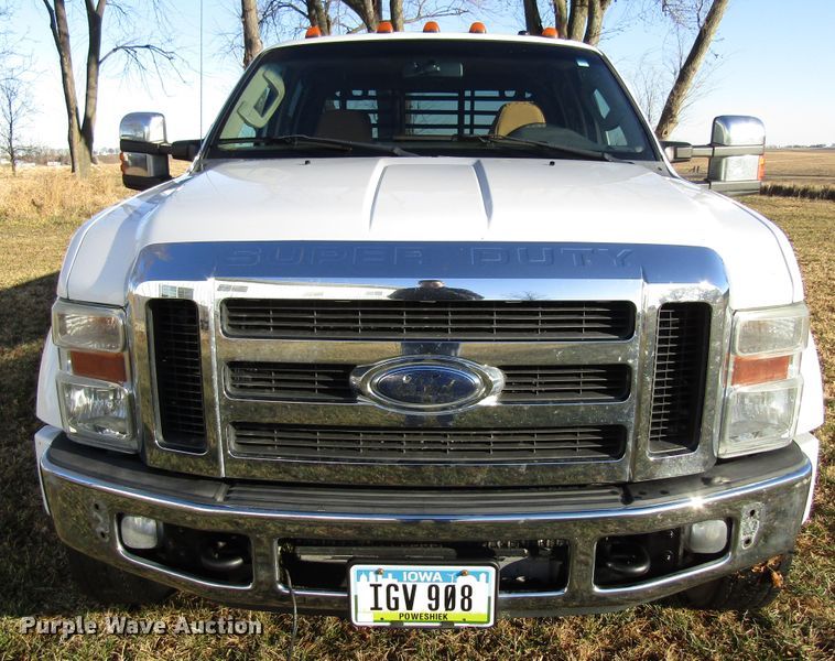 image for item FD9315 2008 Ford F450 Super Duty Crew Cab flatbed truck