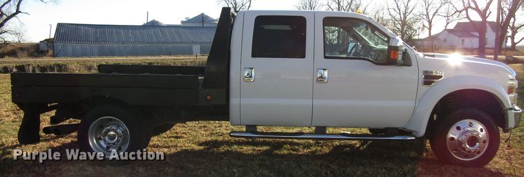 image for item FD9315 2008 Ford F450 Super Duty Crew Cab flatbed truck