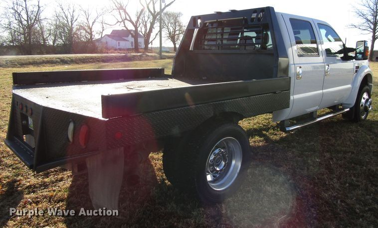 image for item FD9315 2008 Ford F450 Super Duty Crew Cab flatbed truck