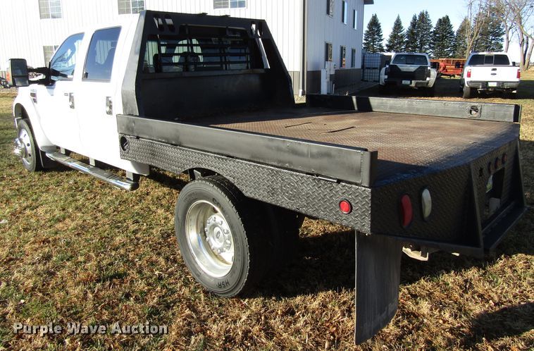 image for item FD9315 2008 Ford F450 Super Duty Crew Cab flatbed truck