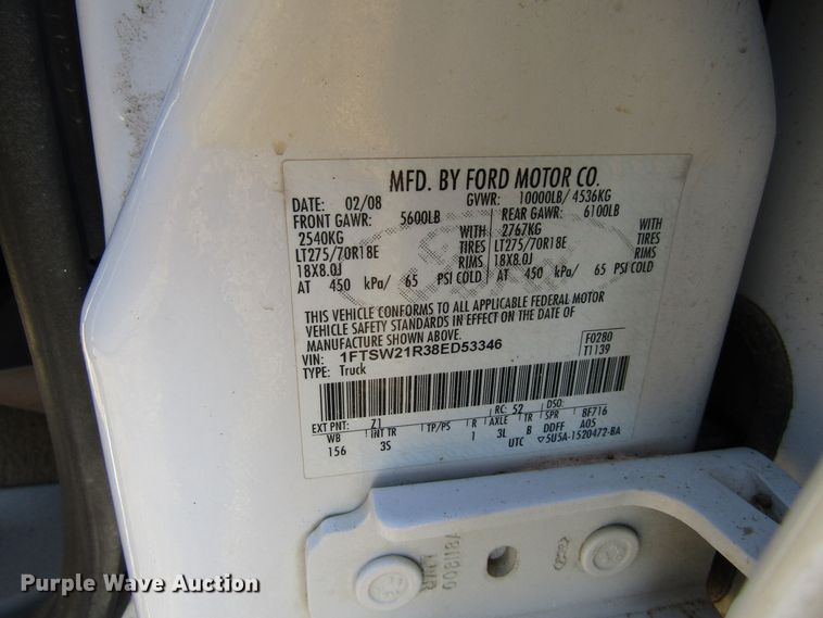 image for item FD9316 2008 Ford F250 Super Duty Crew Cab pickup truck