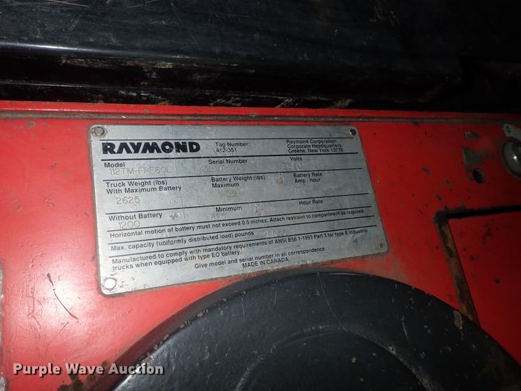 image for item FK9665 Raymond pallet jack