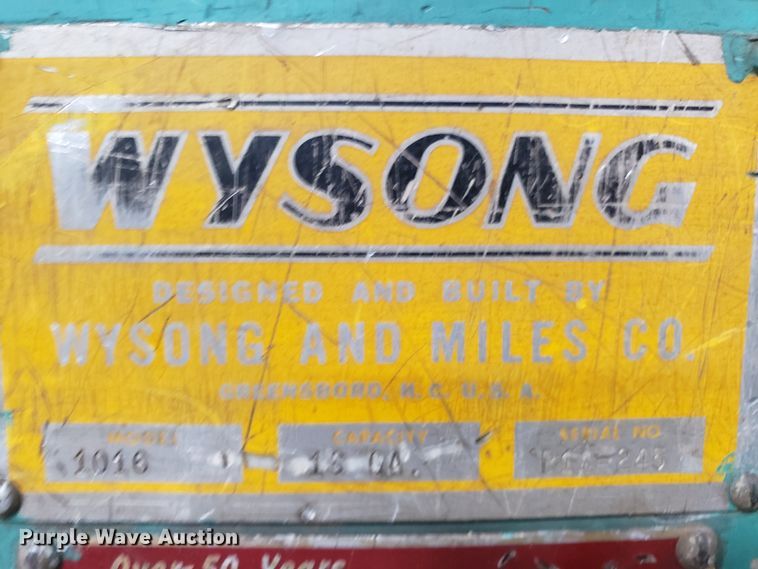 image for item GA9296 Wysong 1016 sheet metal shear