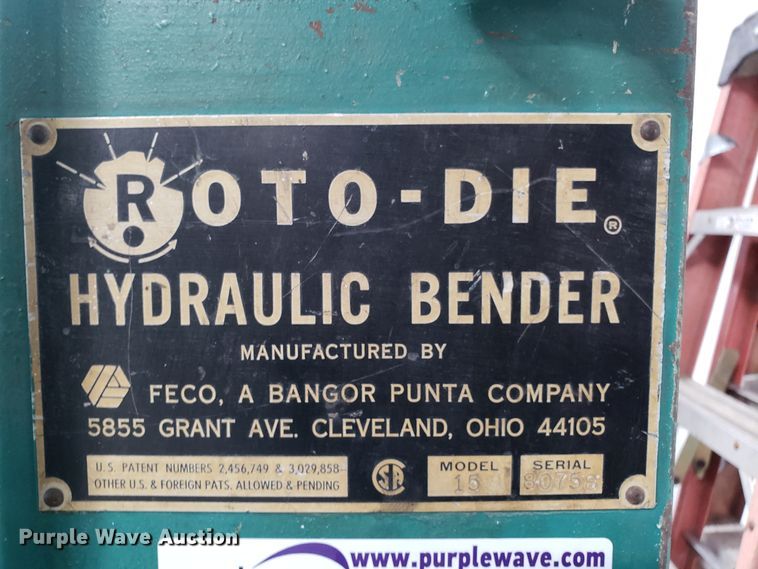 image for item GA9298 Roto-Die 15 hydraulic press brake
