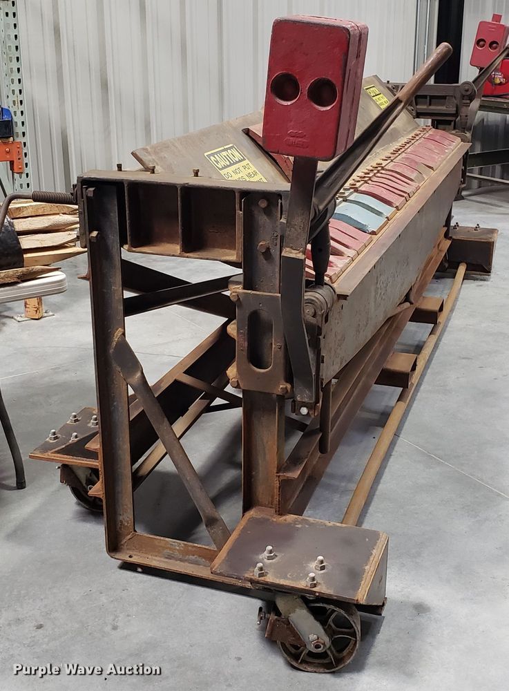 image for item GA9303 Whitney-Jensen sheet metal finger brake bender