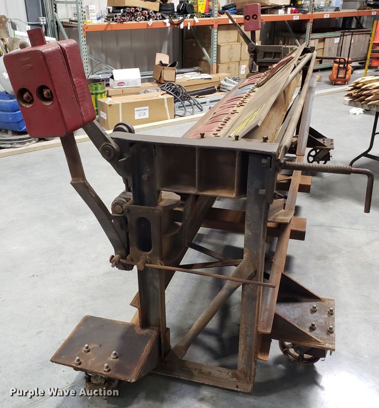 image for item GA9303 Whitney-Jensen sheet metal finger brake bender