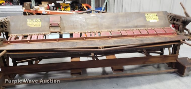 image for item GA9303 Whitney-Jensen sheet metal finger brake bender