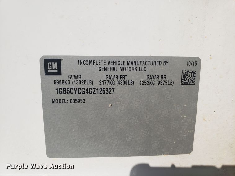 image for item GA9306 2016 Chevrolet Silverado 3500 Double Cab utility bed pickup truck