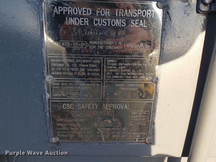 image for item GA9311 Shipping container