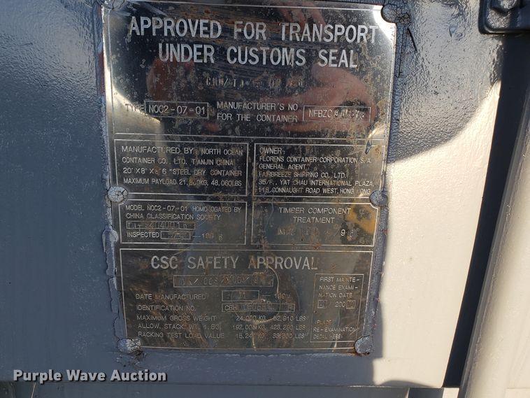 image for item GA9311 Shipping container