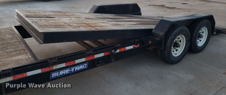image for item GA9315 2014 Novae Sure Trac tilt deck equipment trailer