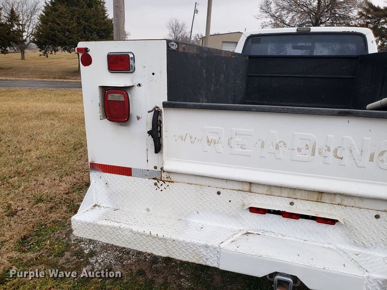 image for item GA9320 1992 Ford F350 utility bed pickup truck