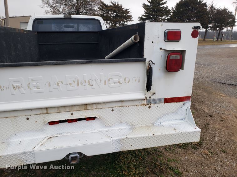 image for item GA9320 1992 Ford F350 utility bed pickup truck