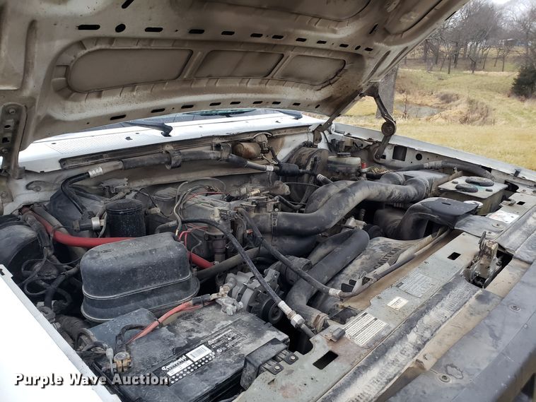 image for item GA9320 1992 Ford F350 utility bed pickup truck