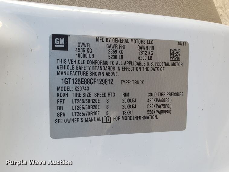 image for item GA9322 2012 GMC Sierra 2500HD Denali Crew Cab pickup truck