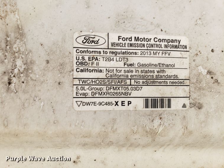image for item GA9349 2013 Ford F150 pickup truck