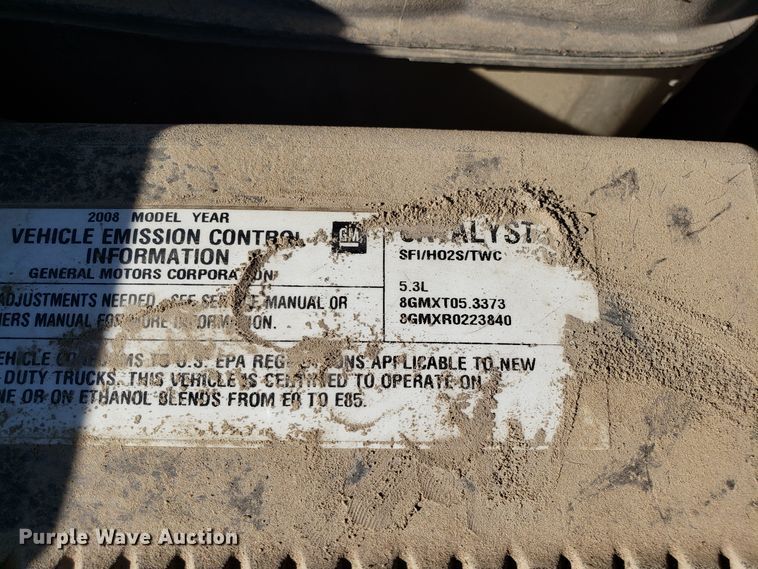 image for item GA9350 2008 Chevrolet Silverado 1500 pickup truck