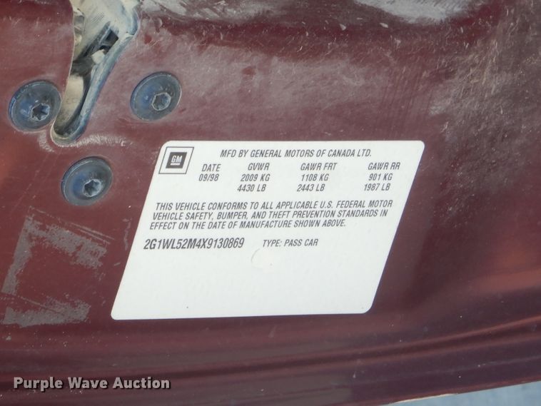 image for item GB9540 1999 Chevrolet Lumina