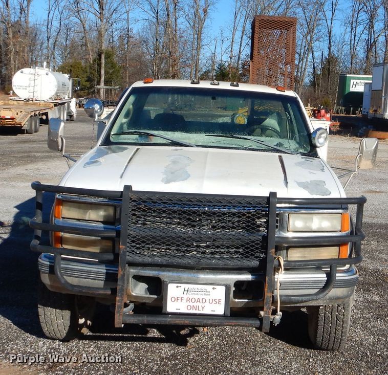 image for item GB9558 1998 Chevrolet K3500 utility bed pickup truck