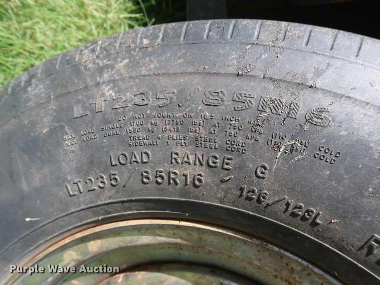 image for item GD9754 2009 shop built utility trailer