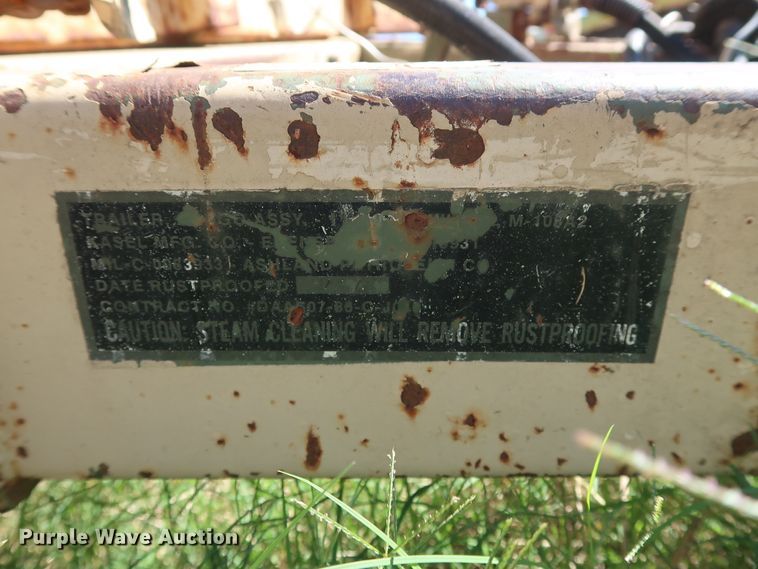 image for item GD9756 1987 Kasel 2A501M utility trailer