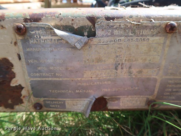 image for item GD9756 1987 Kasel 2A501M utility trailer