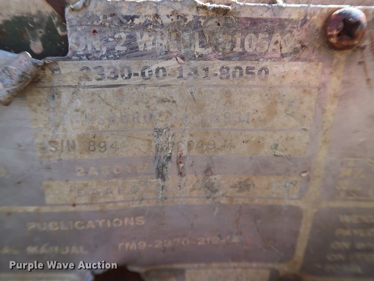 image for item GD9756 1987 Kasel 2A501M utility trailer