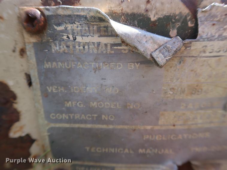 image for item GD9756 1987 Kasel 2A501M utility trailer