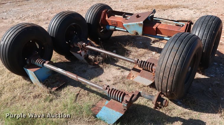 image for item GD9766 (3) running gear axle/tire/wheels sets