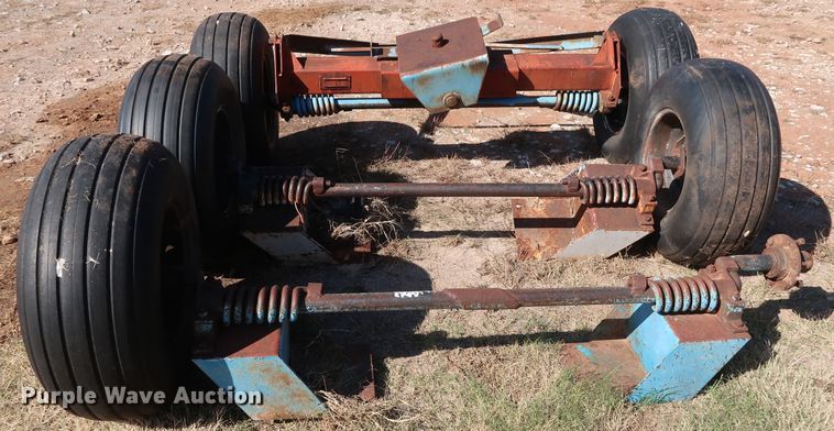 image for item GD9766 (3) running gear axle/tire/wheels sets