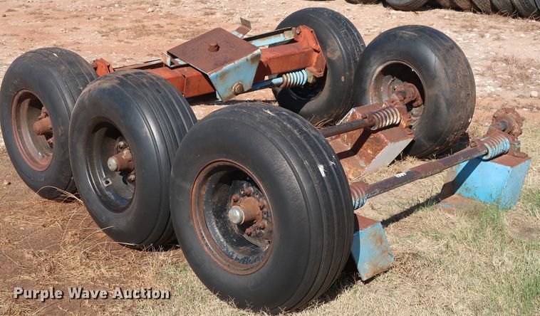 image for item GD9766 (3) running gear axle/tire/wheels sets