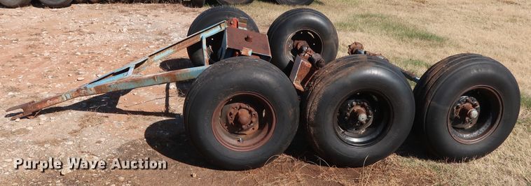 image for item GD9766 (3) running gear axle/tire/wheels sets