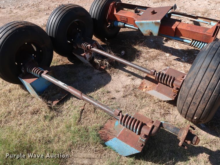 image for item GD9766 (3) running gear axle/tire/wheels sets