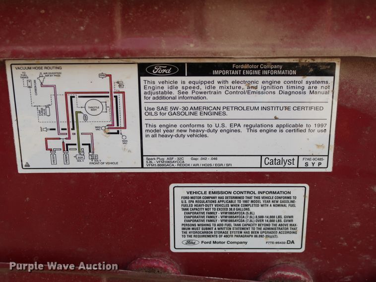 image for item GD9772 1997 Ford F250 pickup truck