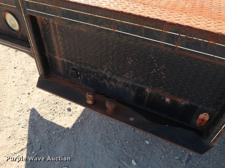 image for item GD9777 1996 Ford F350 XL Crew Cab flatbed pickup truck