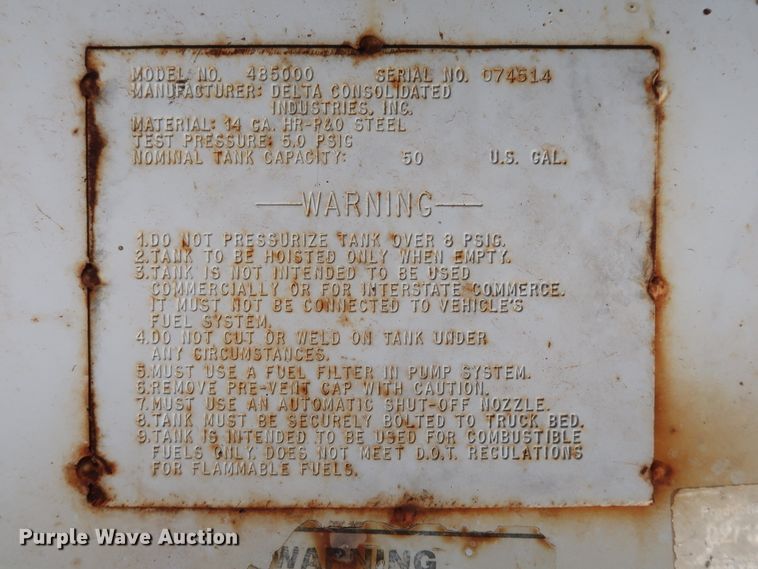 image for item GD9782 (2) Delta Consolidated fuel tanks