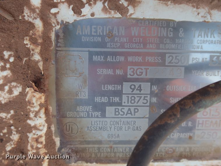 image for item GD9789 (3) propane tanks