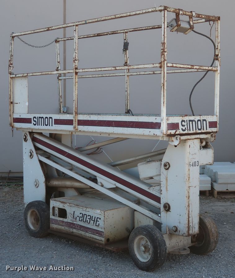 image for item GD9791 2006 Simon L-2034E scissor lift