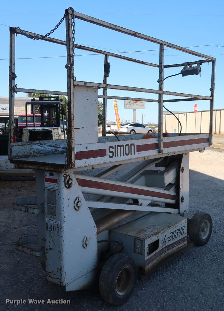 image for item GD9791 2006 Simon L-2034E scissor lift